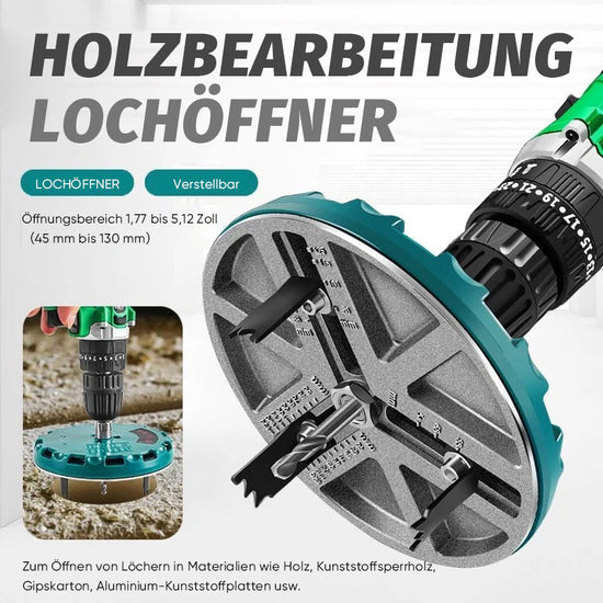 Saker Verstellbares Stanzsäge-Werkzeug zum Bohren