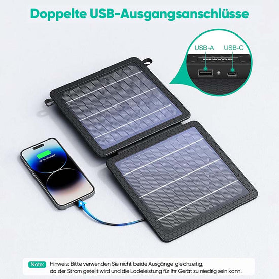 Saker 10W Schnelllade tragbares Solarladegerät