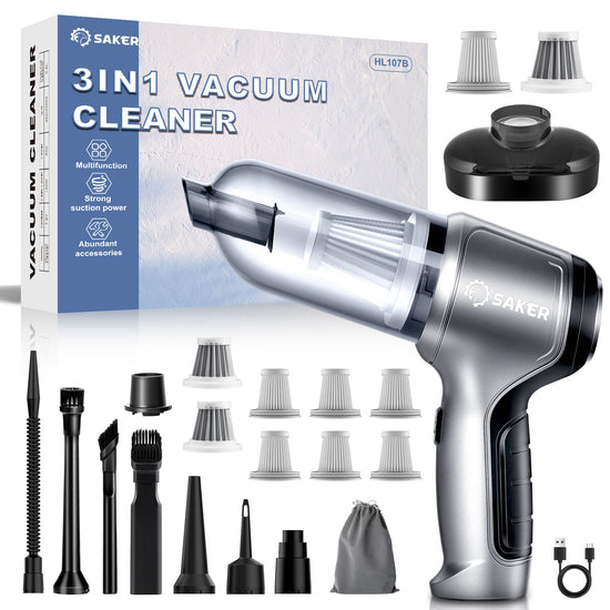 Saker 3-in-1 Verbesserter Kabelloser Mini-Handstaubsauger