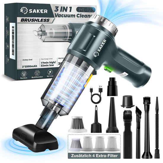 Saker 3-in-1 Staubsauger mit Desinfektionsfunktion