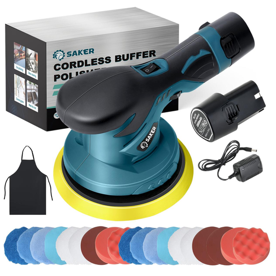 Saker 12V Akku Auto Exzenterschleifer Poliermaschine Set
