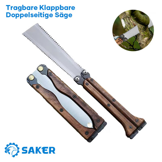 SAKER® Tragbare Klappbare Doppelseitige Säge