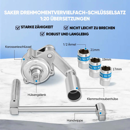 SAKER® DREHMOMENTVERVIELFACH-SCHLÜSSELSATZ