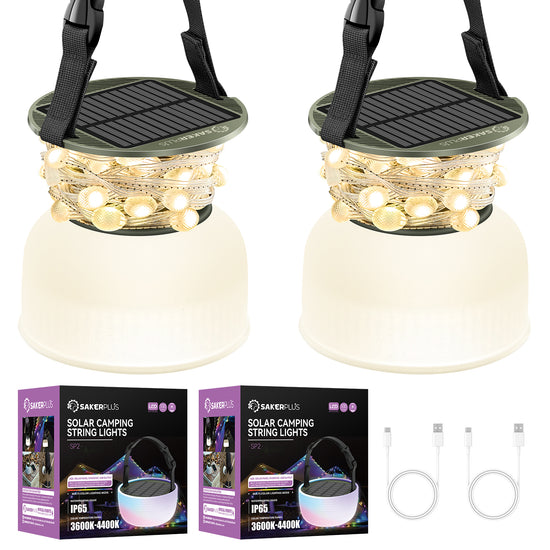 SAKER® Multifarbiges Camping Lichtband