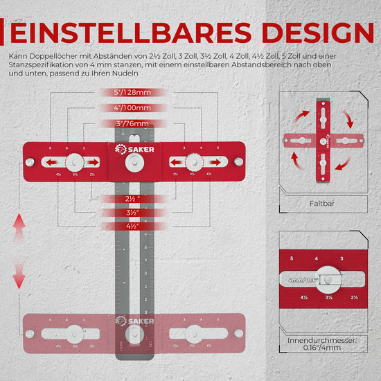 Saker Cabinet Hardware Dübelvorrichtung