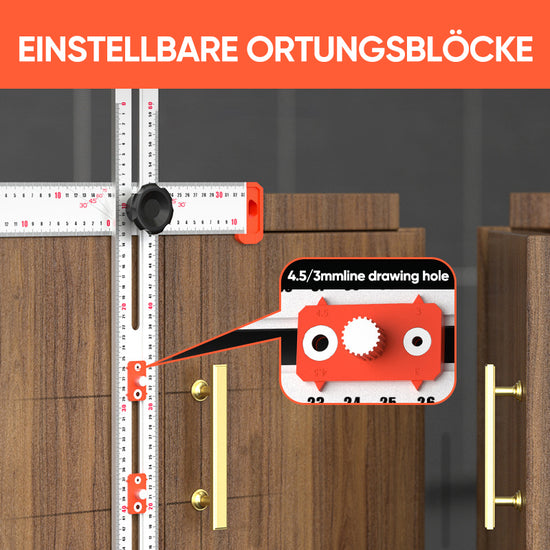 SAKER® 4-IN-1 Bohrer-Positionierungslineal