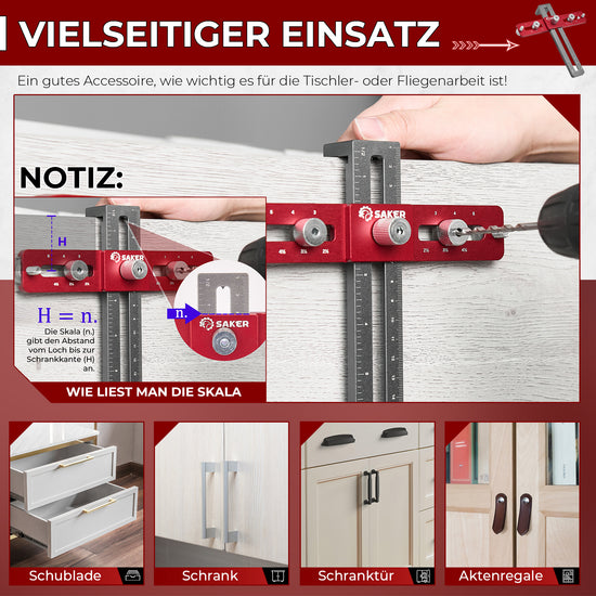 Saker Cabinet Hardware Dübelvorrichtung
