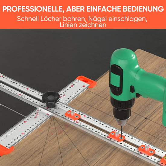 SAKER® 4-IN-1 Bohrer-Positionierungslineal