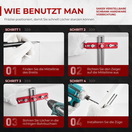 Saker Cabinet Hardware Dübelvorrichtung