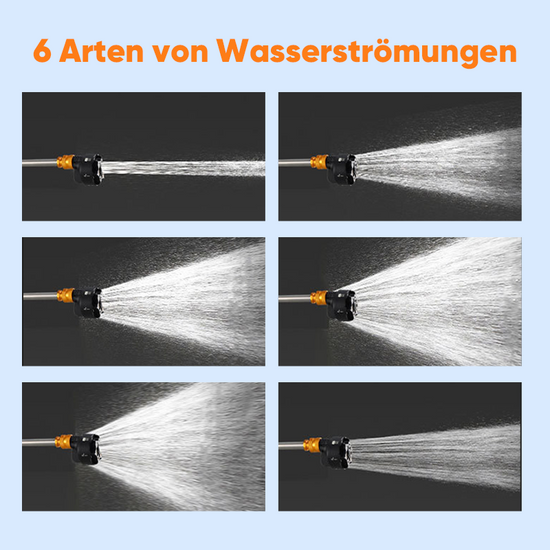 6-in-1-Sprühdüse Autowaschwasserpistole