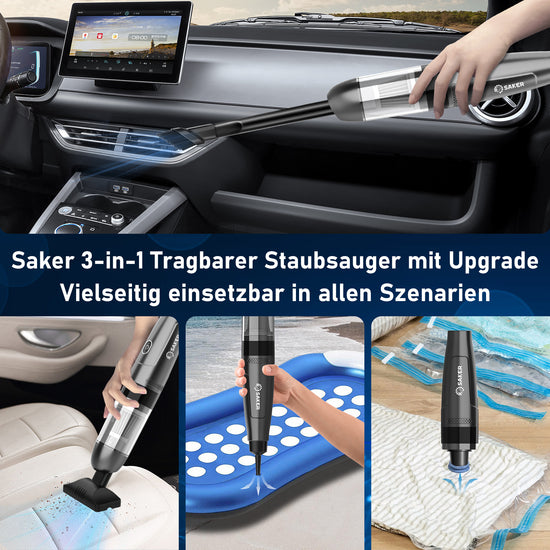 Saker 3-in-1 Tragbarer Staubsauger
