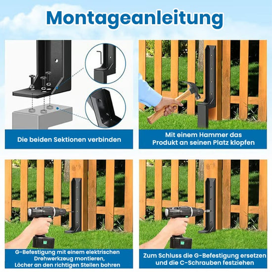 Saker Zaunpfosten-Reparaturset (2 Stück)