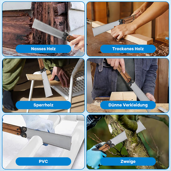 SAKER® Tragbare Klappbare Doppelseitige Säge