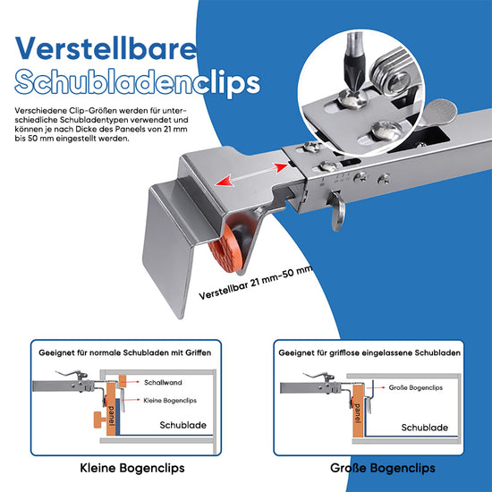 Saker Verstellbare Schubladenklemme