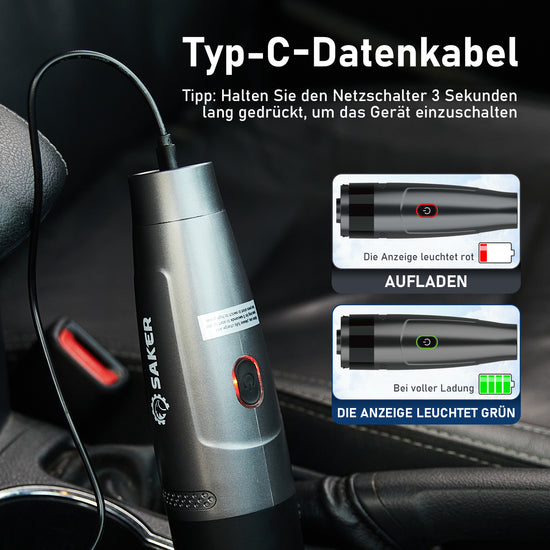 Saker 3-in-1 Tragbarer Staubsauger