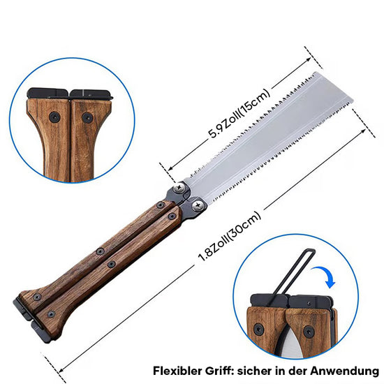 SAKER® Tragbare Klappbare Doppelseitige Säge