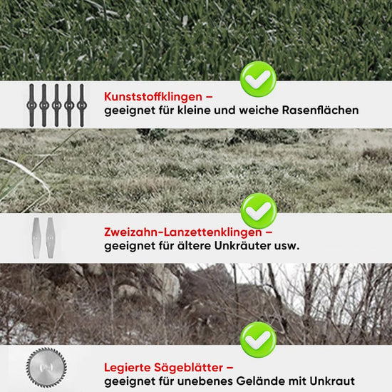 Saker 3-in-1 Gartentrimmer mit Akkus