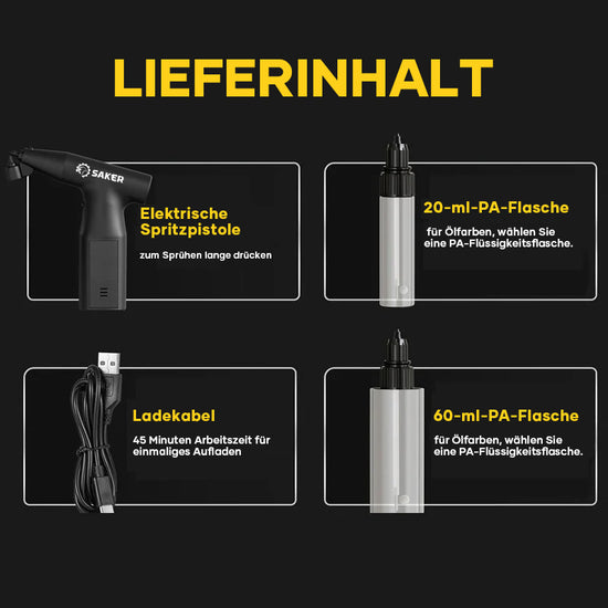 Saker® Professionelle Elektrische Lackierpistole