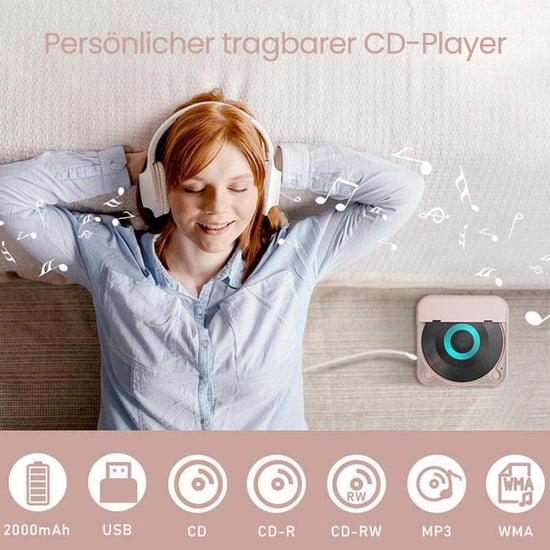 Saker Tragbarer Bluetooth-CD-Player