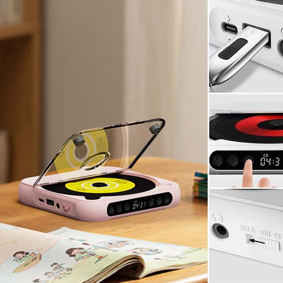 Saker Tragbarer Bluetooth-CD-Player