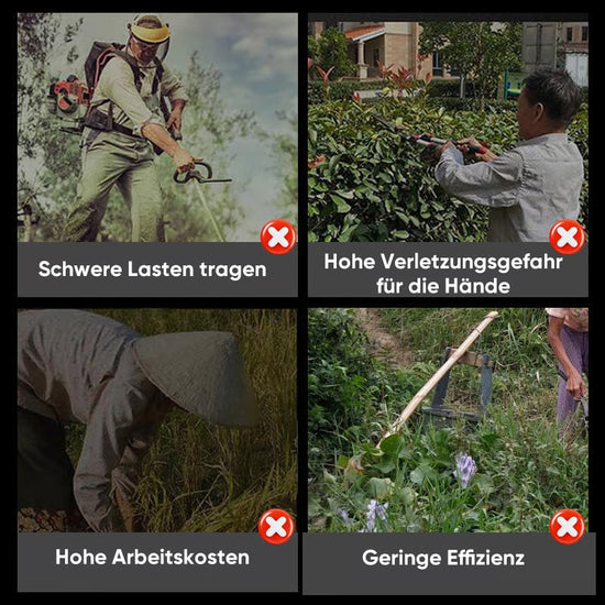 Saker 3-in-1 Gartentrimmer mit Akkus