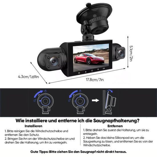 Saker 4-Kanal-FHD-Dashcam