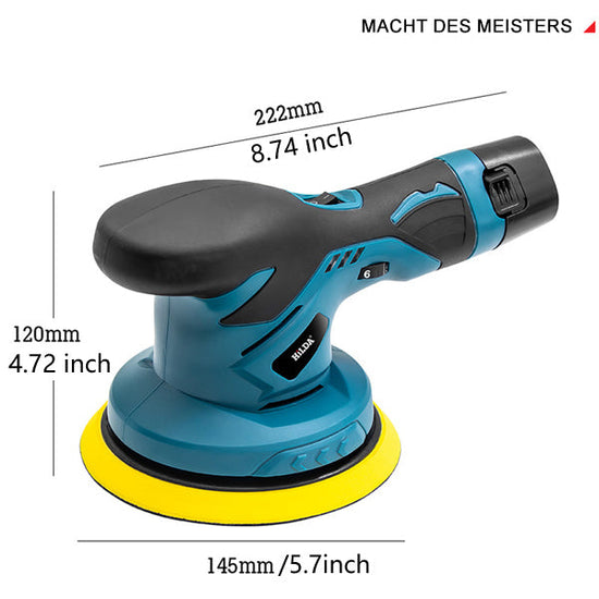 Größe von Saker Poliermaschine exzenter