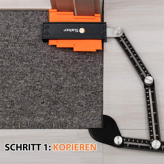 Saker Konturenlehre mit Multi-Winkel Messlineal