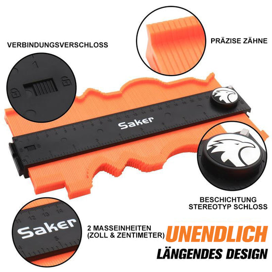 Saker 25CM Anschließbare Konturenlehre