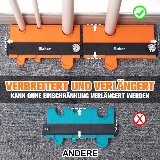 Saker 25CM Anschließbare Konturenlehre