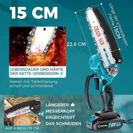Ersatzketten für 6 Zoll Mini Kettensäge Akku 18V