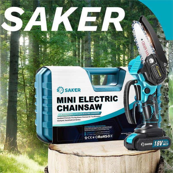 Entfesseln Sie Ihren inneren Holzfäller mit Saker Mini Kettensäge: leistungsstark, effizient und sicher!