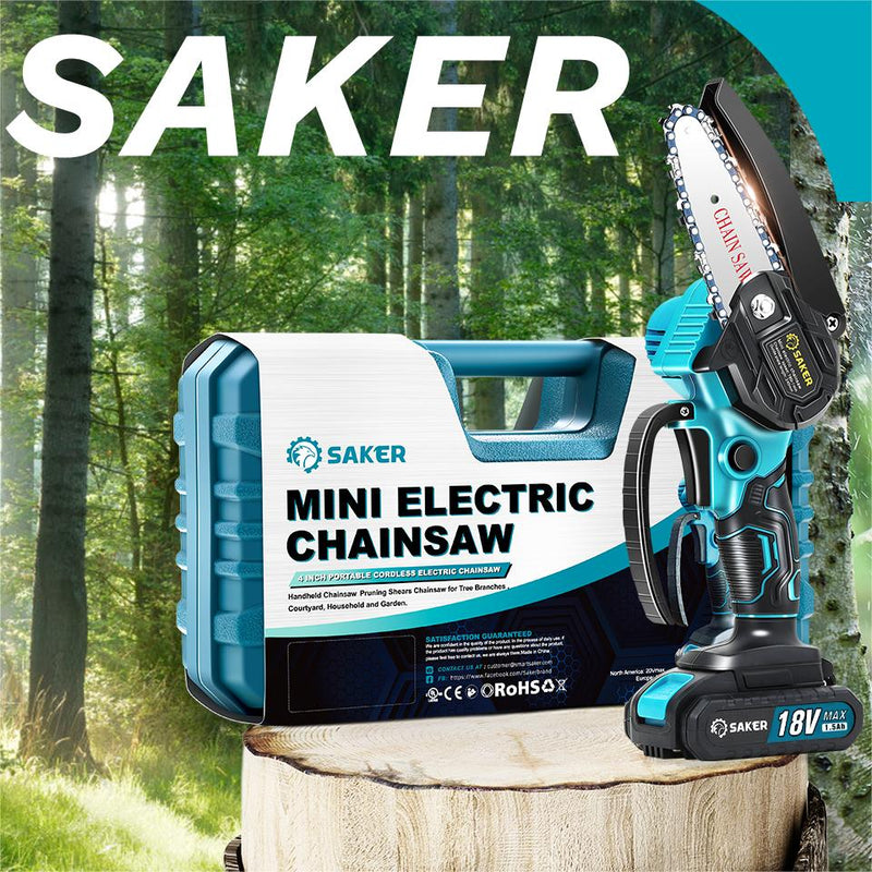 Entfesseln Sie Ihren inneren Holzfäller mit Saker Mini Kettensäge: leistungsstark, effizient und sicher!