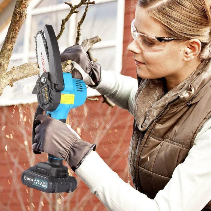 Vorbei sind die Zeiten der sperrigen, lauten und teuren Kettensägen für kleine Arbeiten im Garten!
