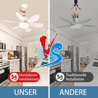 Saker Deckenventilator mit Licht