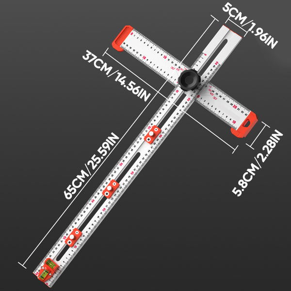 SAKER® 4-IN-1 Bohrer-Positionierungslineal