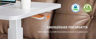 Saker Versteckte Rollen Verstellbarer Nachttisch