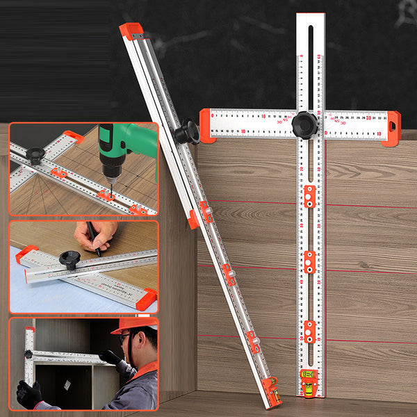 SAKER® 4-IN-1 Bohrer-Positionierungslineal