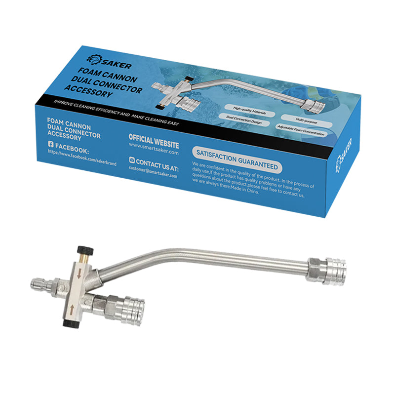 Verbessern Sie Ihr Autowascherlebnis - SAKER® Schaumkanone mit Doppelanschluss