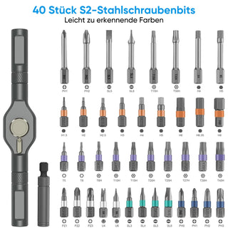 Saker 42-teiliges magnetisches Schraubendreher-Set