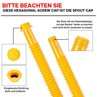 Saker Benzinkanister-Auslauf-Ersatz Mit Flexibler Anti-Verschütt-Düse