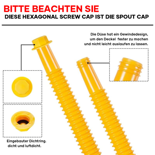 Saker Benzinkanister-Auslauf-Ersatz Mit Flexibler Anti-Verschütt-Düse