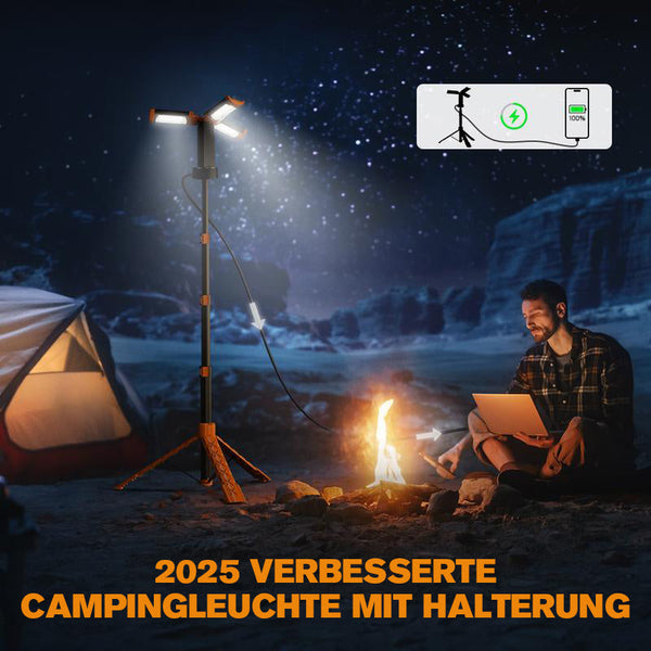 Saker Verbesserte tragbare Campingleuchte mit Halterung