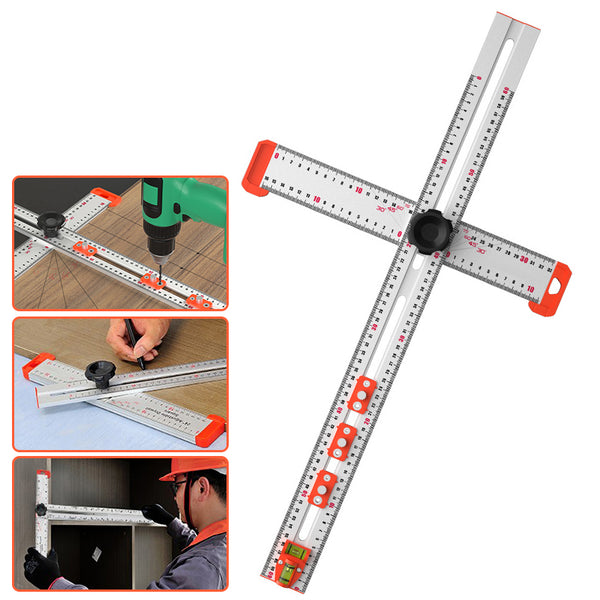 SAKER® 4-IN-1 Bohrer-Positionierungslineal