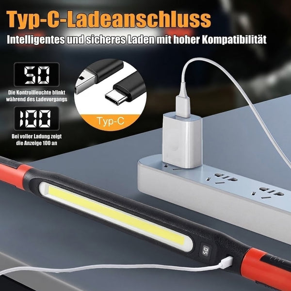 Saker® Magnetische wiederaufladbare LED-Arbeitsleuchte