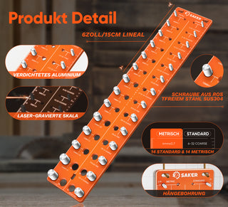 SAKER® Gewindeprüfer für Schrauben und Muttern