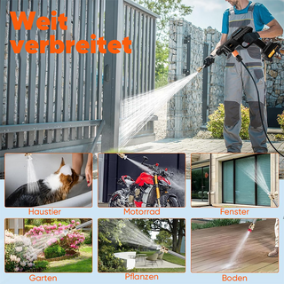 6-in-1-Sprühdüse Autowaschwasserpistole