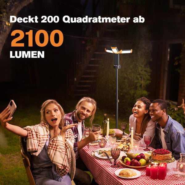 Saker Verbesserte tragbare Campingleuchte mit Halterung