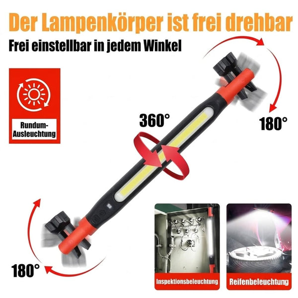 Saker® Magnetische wiederaufladbare LED-Arbeitsleuchte