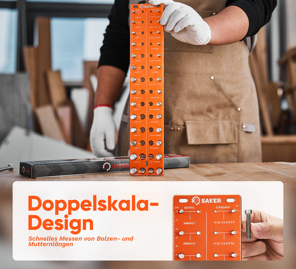 SAKER® Gewindeprüfer für Schrauben und Muttern